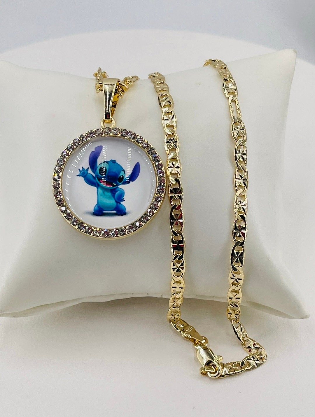 Stitch Necklace,italian Laminated Gold Necklace,necklace for Women