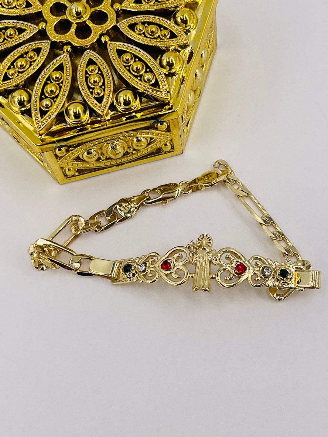 San Benito Bracelet Brazilian Laminated Orò 14k/sain Benedict Etsy