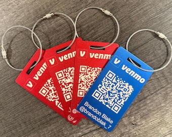 Golf bag tag / Venmo tag Custom -Venmo PayPal Zelle Linked In Custom luggage tag personalized payment golf gift ideas 4x2inch PGA tour
