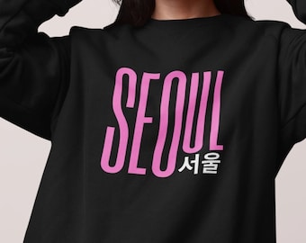 Classic Seoul Sweatshirt | Fashion | Korean Sweatshirt | Korean Gift