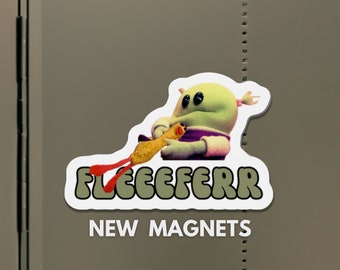 Nanalan MAGNET, Die-Cut fleefer sticker, locker, laptop sticker, cute meme stickers, mona, puppet-Cut Magnets