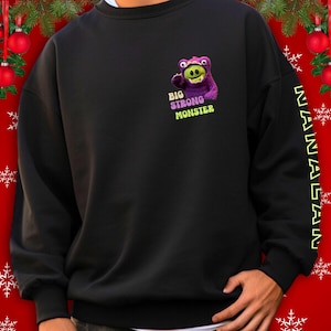 Nanalan mona, nanalan purple monster Hoodie, 90s Throwback Unisex Crewneck, Gift for friends and families, nanalan fans