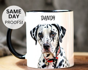 Custom Pet Mug, Pet Portrait Mug, Dog Lover Mug, Dog Owner Mug, Custom Mug, Dog Dad Gift, Coffee Mug, Cat Dad Mug, Dog Mom Mug, Dog Dad Mug