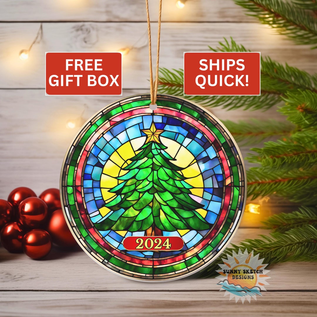 Christmas Tree Ornament, 2024 Christmas Ornament, Personalized