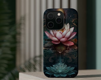 MagSafe iPhone Case Lotus Flower  Art Nature Plants Blossoms for iPhone 15 / 14 / Pro / Plus / Pro Max and iPhone 13 / Mini / Pro / Pro Max