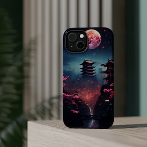 MagSafe iPhone Case Cyberpunk Night City Japanese City for iPhone 15 / 14 / Pro / Plus / Pro Max and iPhone 13 / Mini / Pro / Pro Max Tough