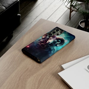 Protective Phone Case Aries Zodiac Sign for Samsung Galaxy S23/ 22/ 21/ 20/ 10/ iPhone 15/ 14/ 13/ 12/ 11/ 8/ X/ Google Pixel Tough Case