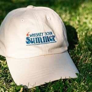 Whiskey Sour Summer Hat |Summer Cocktail Whiskey Hat