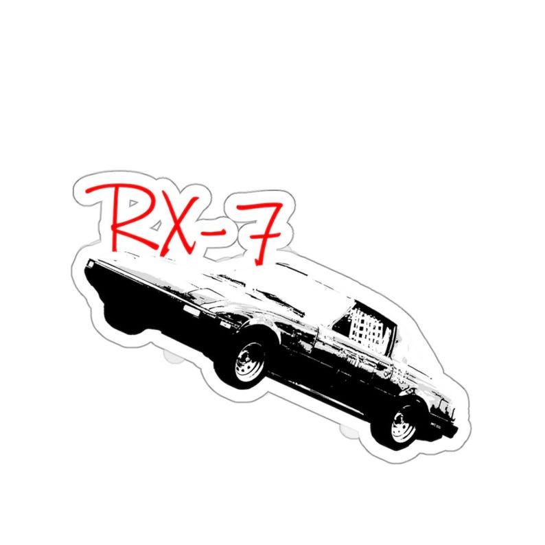 RX7 Kisscut Stickers, JDM Car Decals, Custom Shape Vinyl Sticker Pack