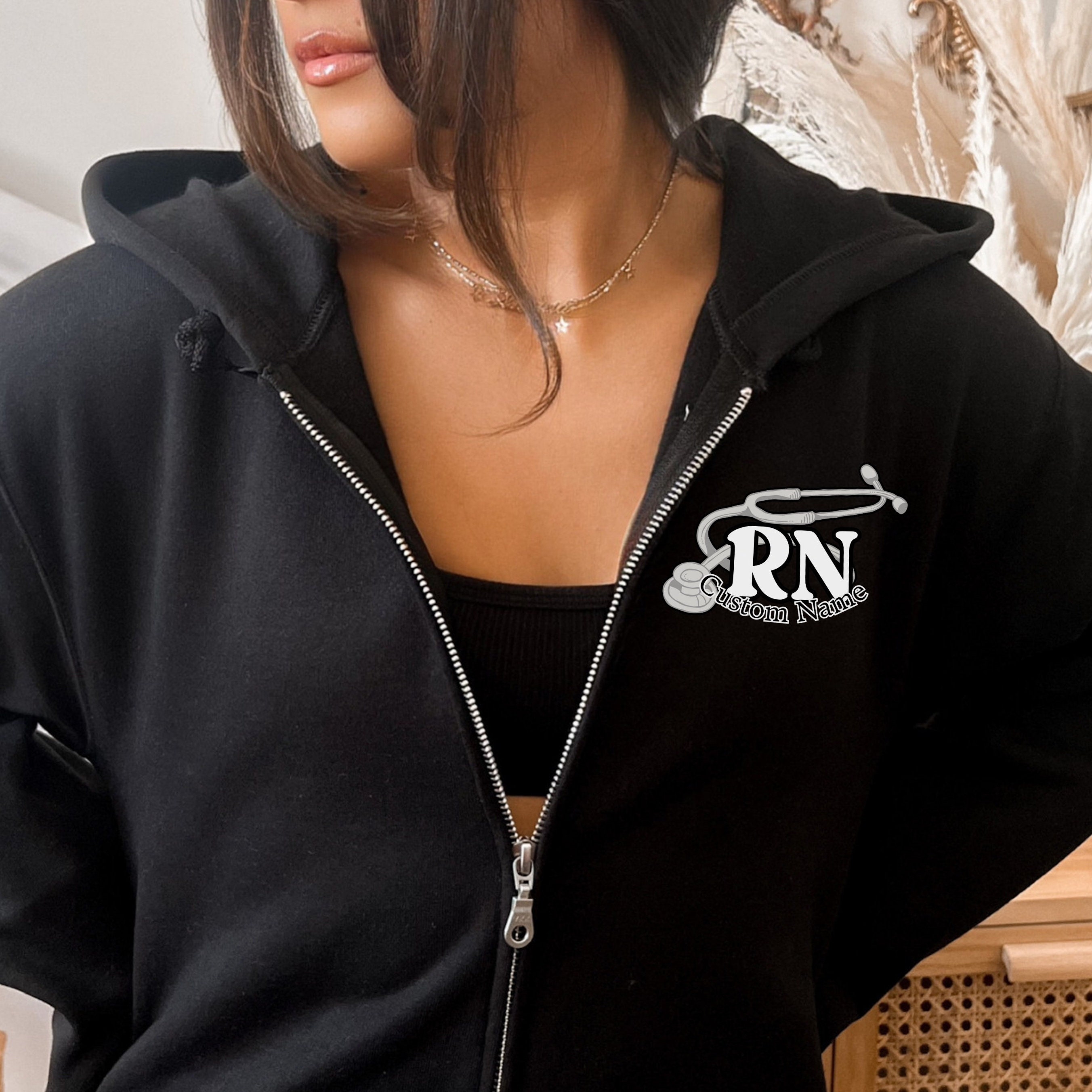 Rn zip up hoodie deals