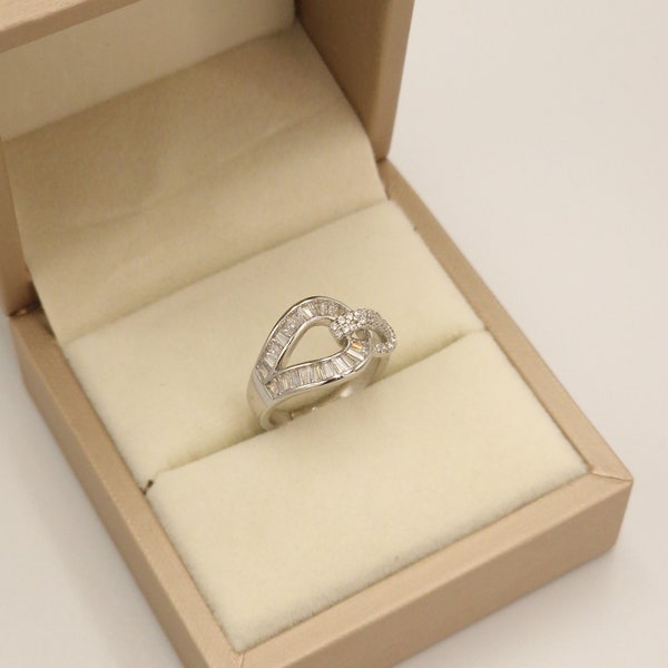 Bague En Argent Sterling 925 Avec Zircons – Style Antique, Taille 56