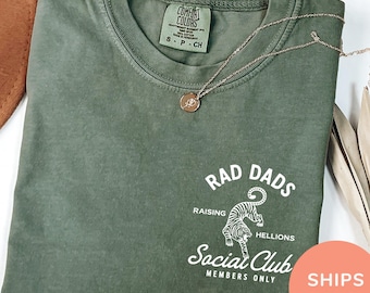 Comfort Colors® Rad Dads Social Club Shirt Cool Dads Club Shirt Father’s Day Gift Dad Appreciation Shirt New Dad Shirt Dad Gifts