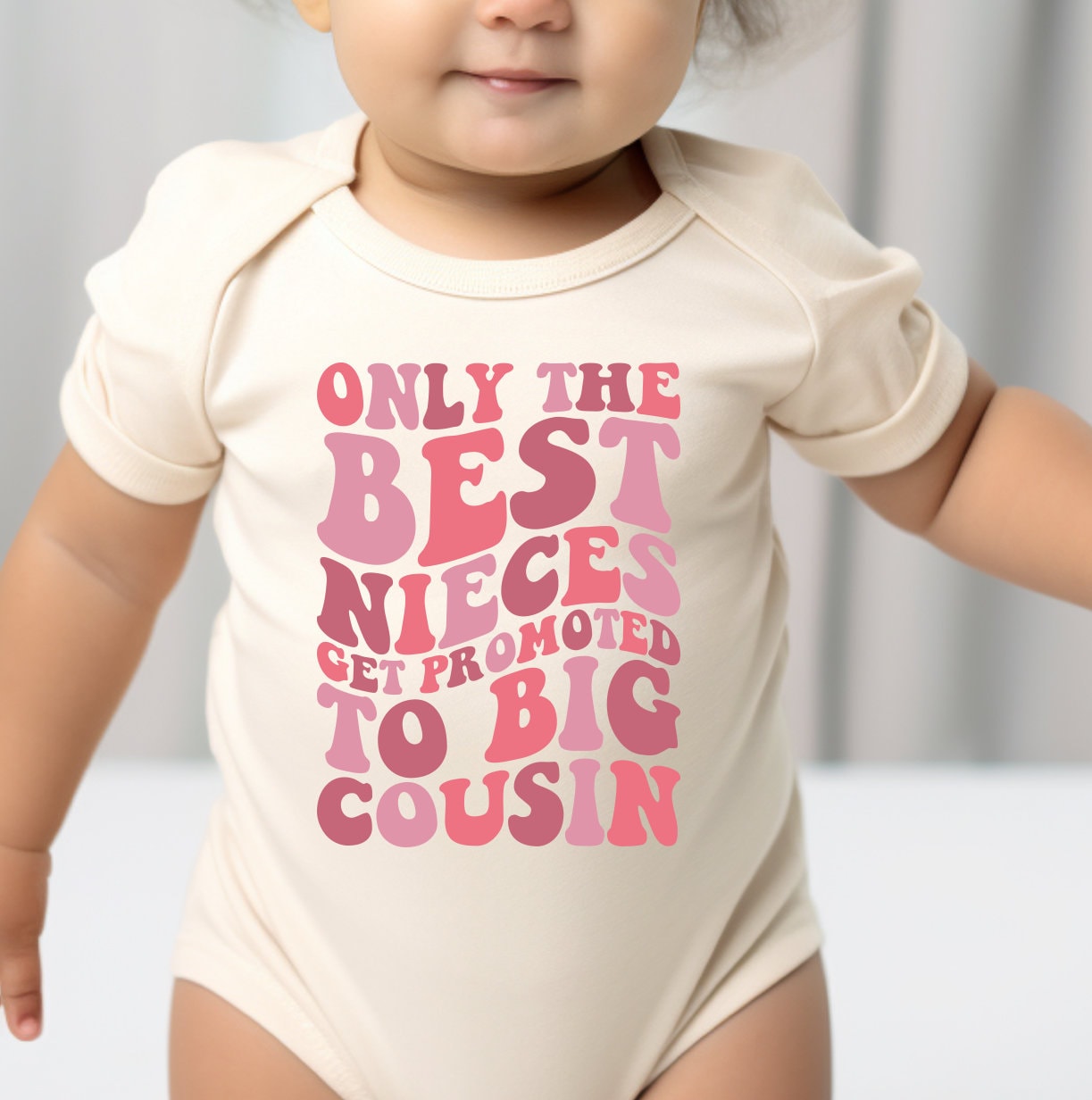 Only The Best Nieces Get Promoted To Big Cousin Shirt  and Onesie®, Niece Toddler & Youth Shirt, Cool Cousins Club Shirt, Big Cousin Shirt