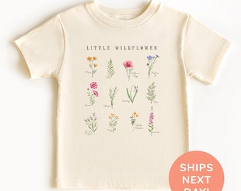 Little Wildflower Shirt and Onesie®, Flower Lover Toddler & Youth Shirt, Boho Flower Bodysuit, Wildflower Kids Shirt, Floral Gift for Kids