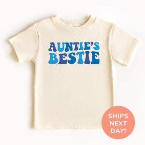 Auntie’s Bestie Shirt and Onesie®, Aunt’s Favorite Toddler Shirt, Baby Announcement Bodysuit, Niece and Nephew Shirt, Gift from Best Aunt