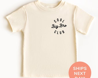 Cool Big Bro Club Shirt and Onesie®, Big Brother Toddler & Youth Shirt, Best Big Brothers Kids Shirt, Gift for Big Brothers, Shirt for Boys