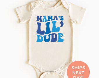 Mama’s Lil’ Dude Shirt and Onesie®, Cool Little Dude Shirt, Mommy’s Little Boy Shirt, Cute Baby Boy Bodysuit, Gift for Kids, Shirt for Boys