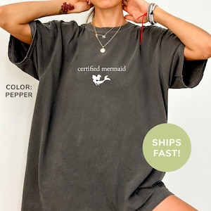Comfort Colors® Certified Mermaid Shirt, Beach Lover Shirt, Swimming Lover Shirt, Scuba Diving Shirt, Summer Tshirt, Vacation Shirt