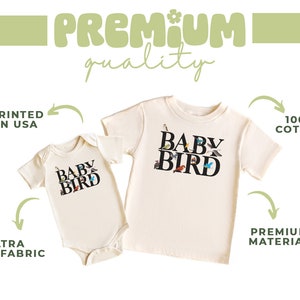 a baby bird bodysuit and a baby bird onesuit