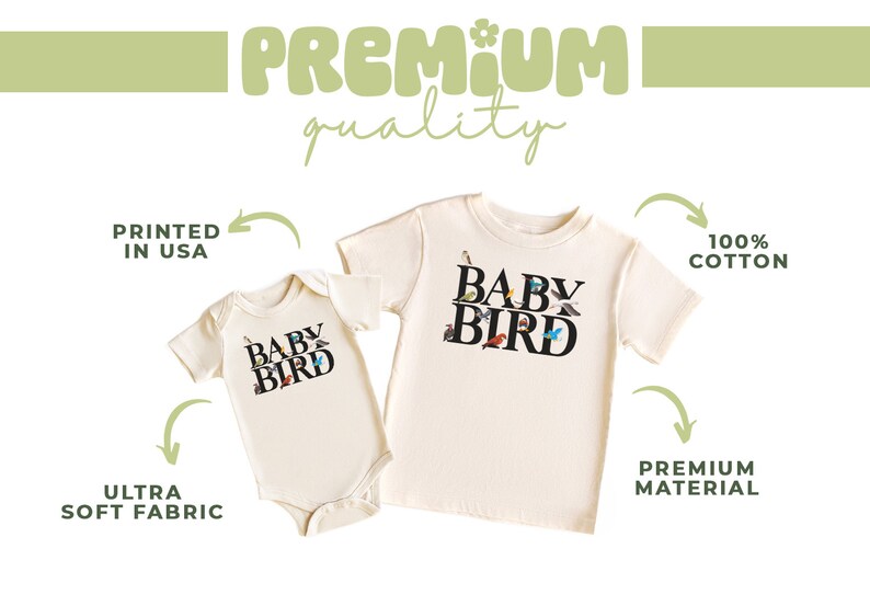 a baby bird bodysuit and a baby bird onesuit