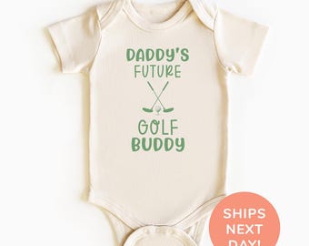 Daddy's Future Golf Buddy Shirt and Onesie®, Baby Announcement Bodysuit, Pregnancy Reveal Shirt, New Baby Shirt, Baby Shower Gift