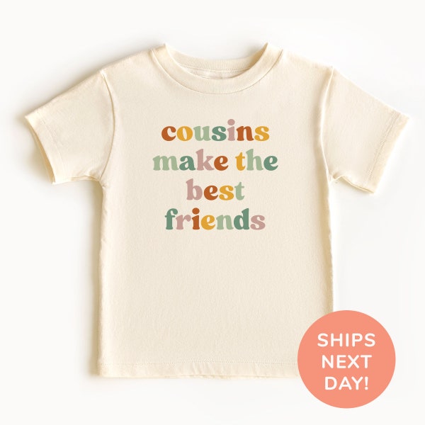 Cousins Make The Best Friends Shirt und Onesie®, süßes Cousin Crew Shirt, Retro Cousin Besties Bodysuit, Cousin Passendes Geschenk, Shirt für Kinder