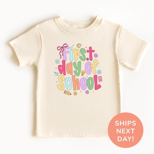 First Day Of School Shirt, Preppy Back To School Shirt, Coquette School Shirt, Kindergarten Shirt, Preschool Shirt, School Shirt for Kids