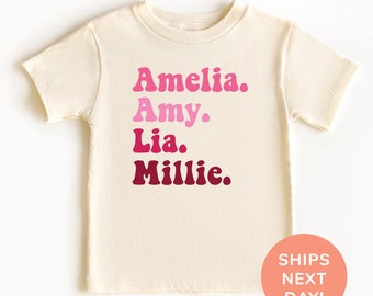 Personalized Nicknames Shirt and Onesie®, Custom Toddler & Youth Shirt, Custom Name Kids Shirt, Personalized Gift for Kids, Shirt for Kids