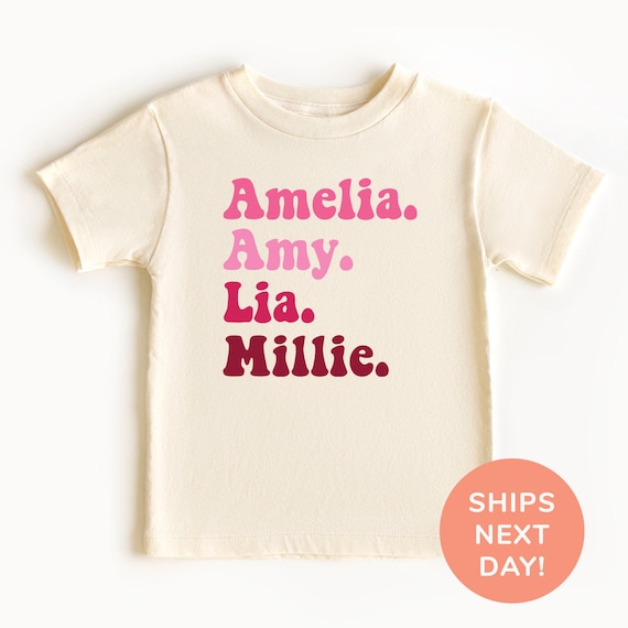 Personalized Nicknames Shirt and Onesie® Custom Toddler & Youth Shirt Custom Name Kids Shirt Personalized Gift for Kids Shirt for Kids