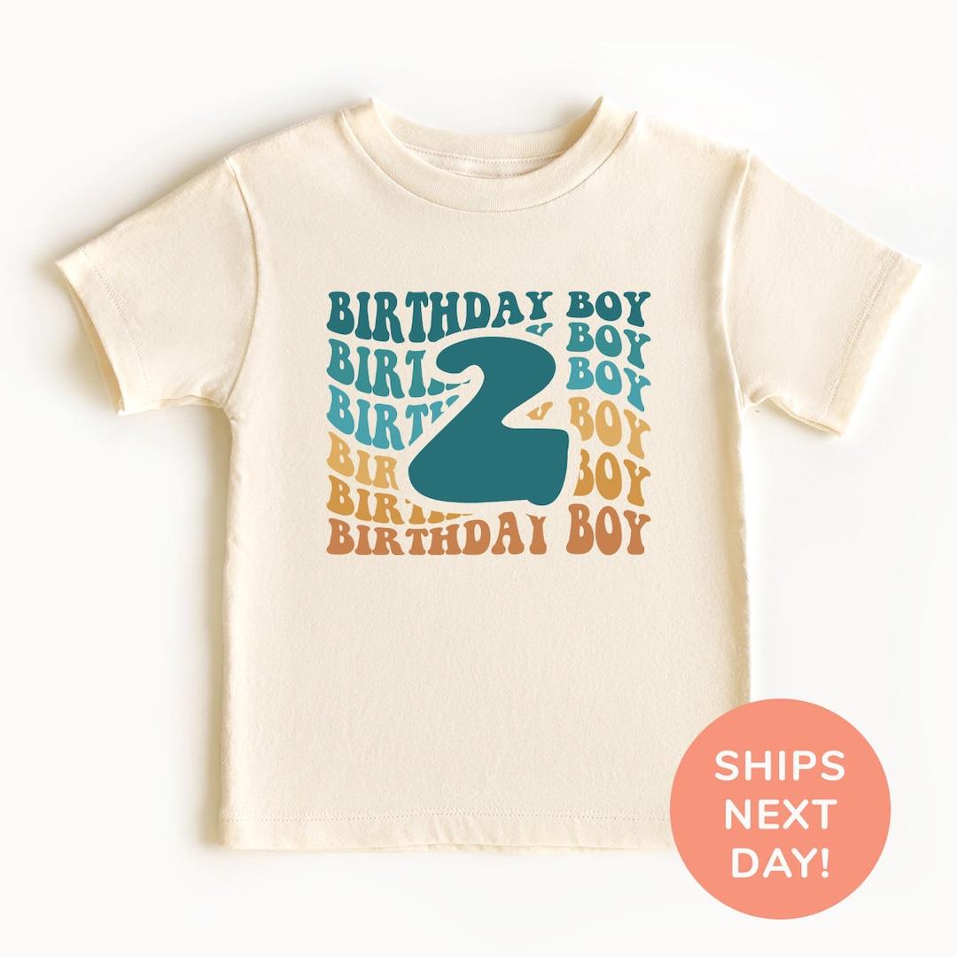 2nd Birthday Boy Shirt, Toddler Birthday Shirt, Kids Second Birthday