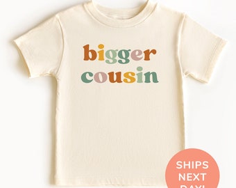 Chemise et grenouillère Bigger Cousin, chemise Cousin pour tout-petit et jeune, body cool Big Cousins Club, cadeau Bigger Cousin, chemise pour enfant