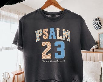 Bible Verse Psalm 23 Shirt, Christian Football Sweatshirt, The Lord Is My Shepherd Tee, Football Mom Gift, Game Day Football Season Tee