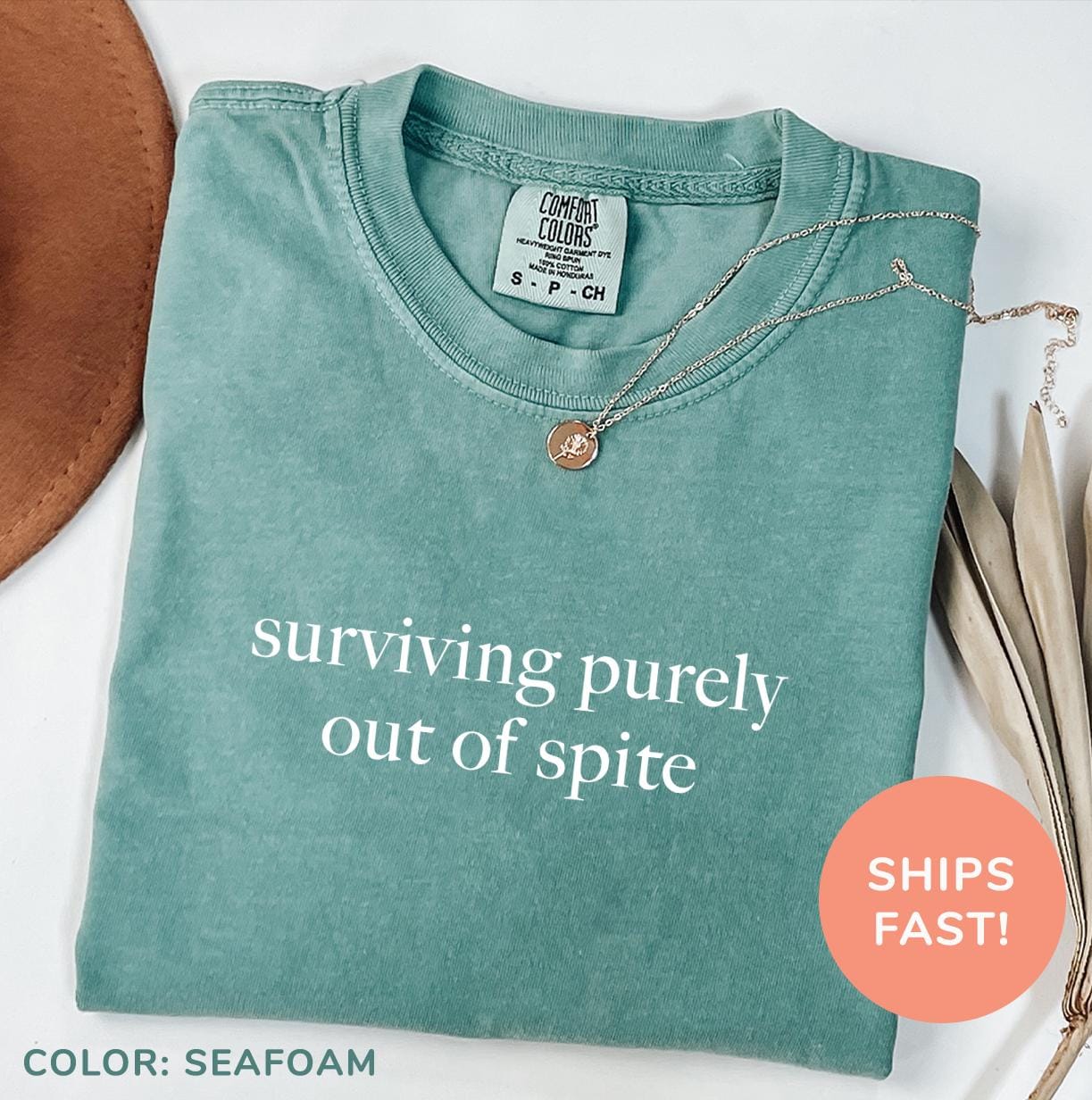 Maglie Con Scritte Divertenti Uomo Surviving Purely Out Of Spite" Shirt Hardcore Shirt - Foto 6
