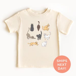 Cat Funny Poses Shirt and Onesie®, Cat Lover Shirt, Cat Graphics Shirt, Kid Pet Owner Gift, Cat Lovers Kids Shirt, Funny Cat Shirt for Kids