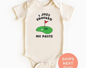 Ich habe gerade meine Hosen Shirt und Body®, Golf Buddy Shirt, lustiger neuer Baby Body, Baby-Dusche-Geschenk, lustiges Shirt für Kinder