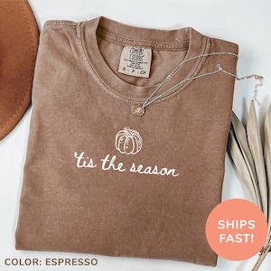Comfort Colors® ’Tis The Season Pumpkin Shirt Pumpkin Season Shirt Thanksgiving Pumpkin Shirt Retro Fall Shirt Thanksgiving Gift