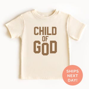 Child of God Shirt and Onesie®, Faith Shirt, Christian Shirt, Retro Religious Shirt, God Lover Gift, Sunday School Shirt, Baptism Bodysuit