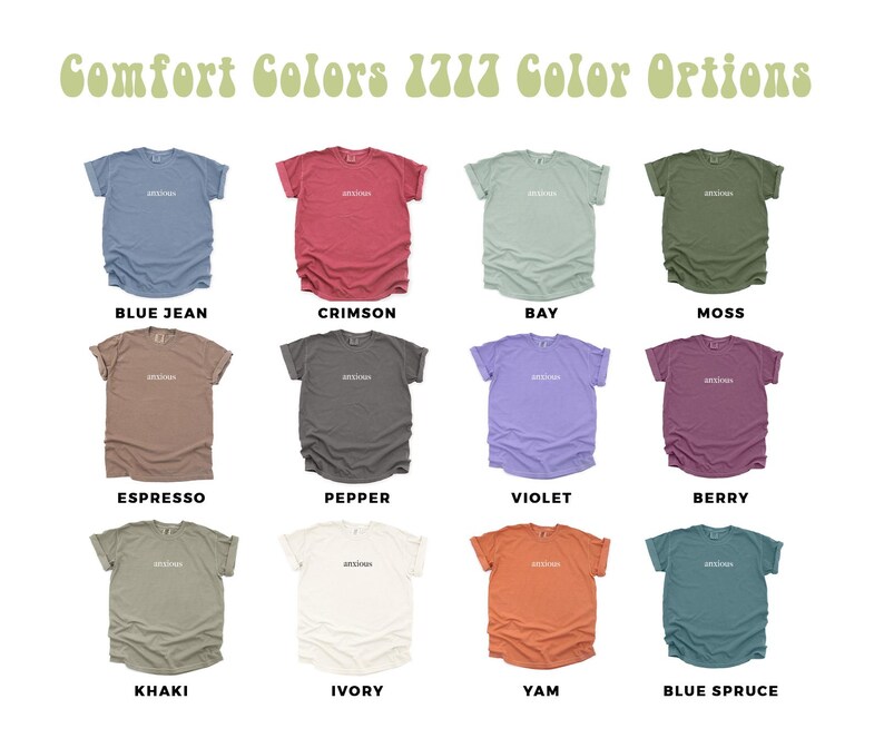 a group of different colors of shirts