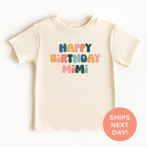 Alles Gute zum Geburtstag Mimi Shirt und Onesie®, Beste Oma Kleinkind Shirt, Baby Body für Mimis Geburtstag, Geburtstagsparty Shirt für Kinder