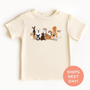 Dog Breed Shirt and Onesie®, Dog Lover Toddler Shirt, Pet Lover Shirt, Cute Dogs Shirt, Kids Dog Shirt, Shirt for Dog Lovers, Kids Shirt