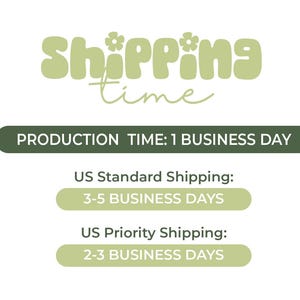 a white background with the words shipping time on it