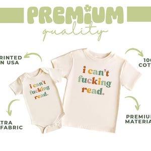 a picture of a baby's bodysuit with the words i can't