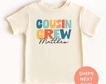 Personalized Cousin Crew Shirt and Onesie®, Cool Cousins Club Toddler & Youth Shirt, Custom Cousin Shirt, Custo Matching Cousins Shirt