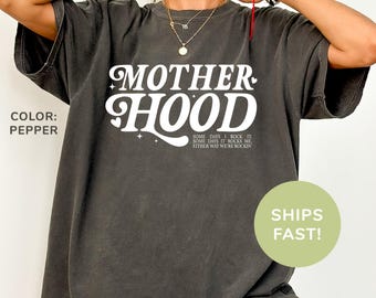 Camiseta de maternidad Comfort Colors® Camiseta Mom Life Camiseta Cool Moms Club Camiseta de agradecimiento a la mamá Regalo del Día de la Madre Camiseta moderna para mamá