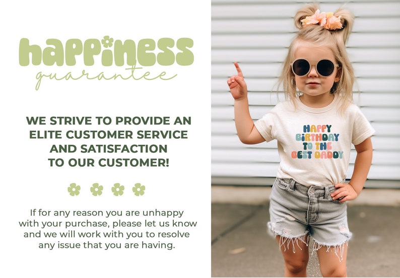 a little girl wearing a happy birthday t - shirt