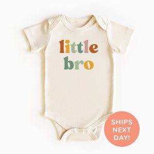 Little Bro Toddler Shirt and Onesie®, Cute Little Brother Shirt, Retro Toddler & Youth Shirt, Pregnancy Announcement Bodysuit, Boys Shirt