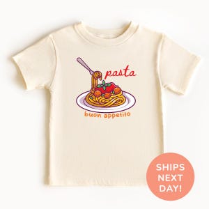 Pasta Buon Appetito Shirt, Spaghetti Kids Shirt, Pasta Lover Shirt, Italian Summer Shirt, Food Lover Shirt, Shirt For Kids, Trendy Shirts