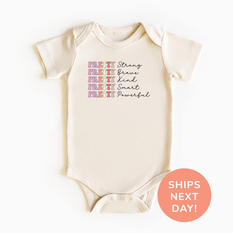 a baby bodysuit with a message on it