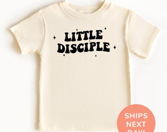 Chemise et grenouillère Little Disciple, chemise chrétienne pour tout-petits et jeunes, chemise religieuse, chemise Jésus, chemise God Lover, chemise école du dimanche pour enfants