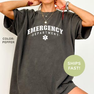 Comfort Colors® Emergency Department Shirt, ER Nurse Shirt, Emergency Nurse Shirt, New Nurse Grad Gift, Nurse ER Department Shirt, RN Shirt